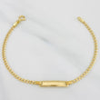 Pulso Cubano Placa Rectangular 1.7 g / 16.3 cm / 2.31 mm Oro Amarillo 18K