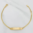 Pulso Modulable Escalera Placa Rectangular 1.9 g / 17.3 cm - 15.5 cm / 2 mm Oro Amarillo 18K