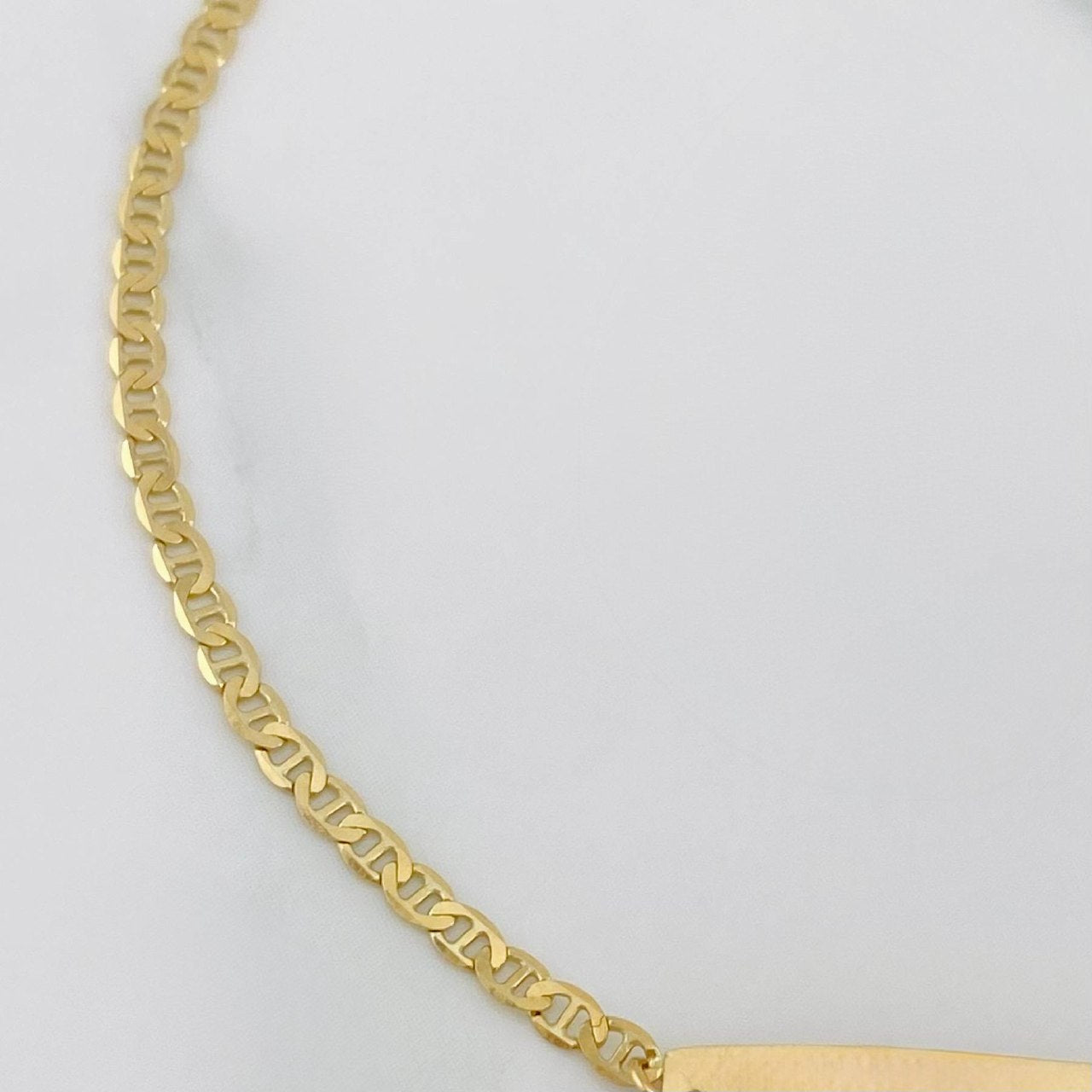 Pulso Modulable Escalera Placa Rectangular 1.95 g / 17.4 cm - 15.4 cm / 2 mm Oro Amarillo 18K