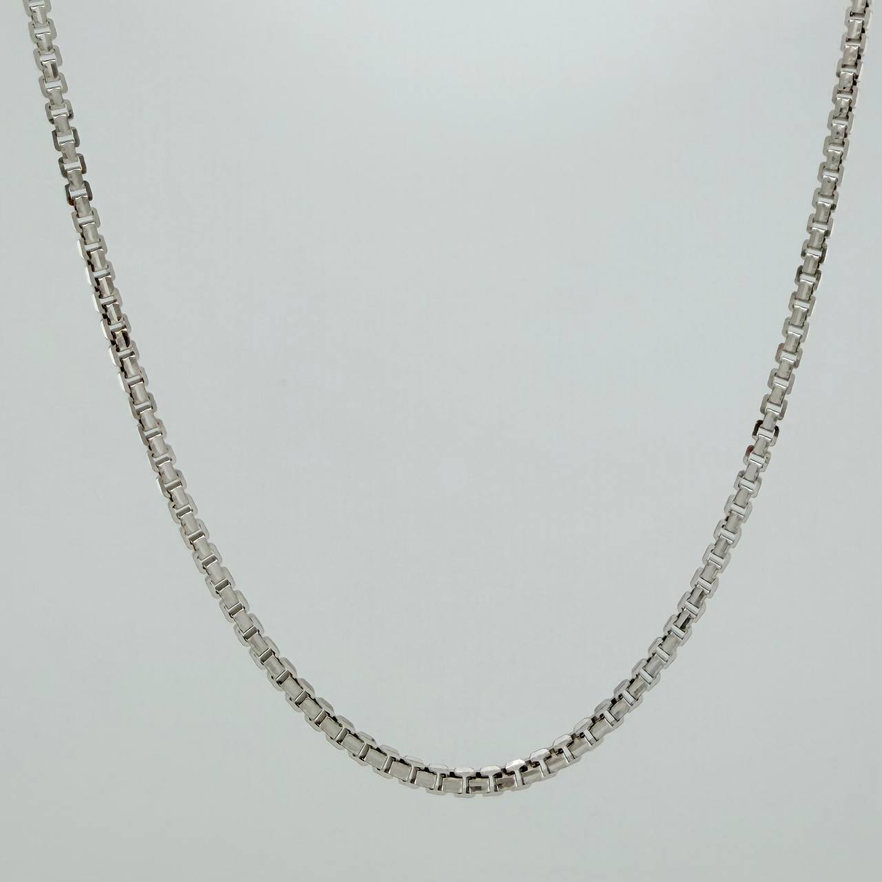 Cadena Veneciana 14.25gr / 60cm / 2mm Oro Blanco +3 18K $