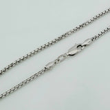 Cadena Veneciana 14.25gr / 60cm / 2mm Oro Blanco +3 18K $