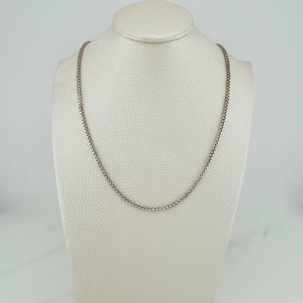 Cadena Veneciana 14.25gr / 60cm / 2mm Oro Blanco +3 18K $