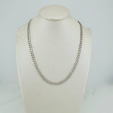 Cadena Cubana 17.8gr / 51cm / 4.4mm Oro Blanco +1 18K $