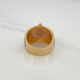 Anillo Corona 10.55gr / T7 3/4 / Tres Oros 18K