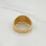 Anillo Sello Cruz 8.8gr / T9 1/2 / Tres Oros 18K