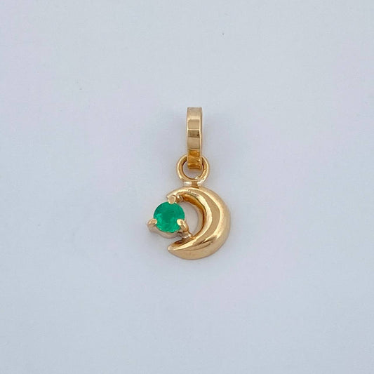 Dije Figura Luna 0.25gr / 1.1cm / Oro Amarillo 18K %