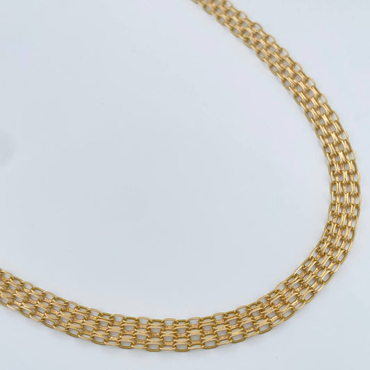 Cadena China 14.8gr / 60cm / 6.2mm Oro Amarillo +1 18K %