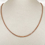 Cadena Franco 5.5gr / 60cm / 1.75mm Dos Oros Blanco Rosa +3 18K %