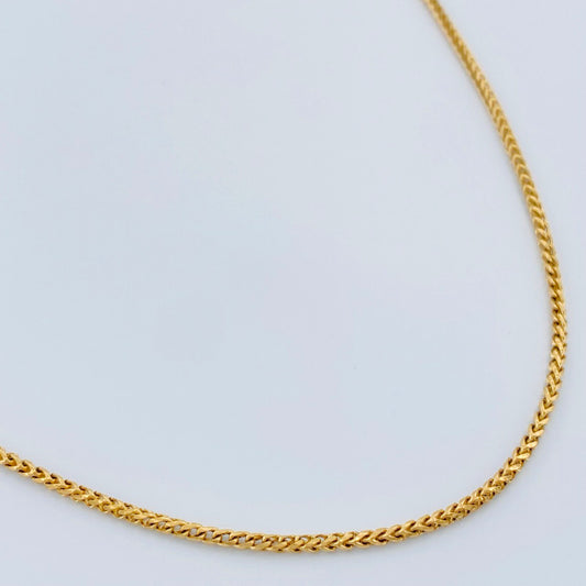 Cadena Franco 6.2gr / 60.5cm / 1.3mm Oro Amarillo +3 18K %