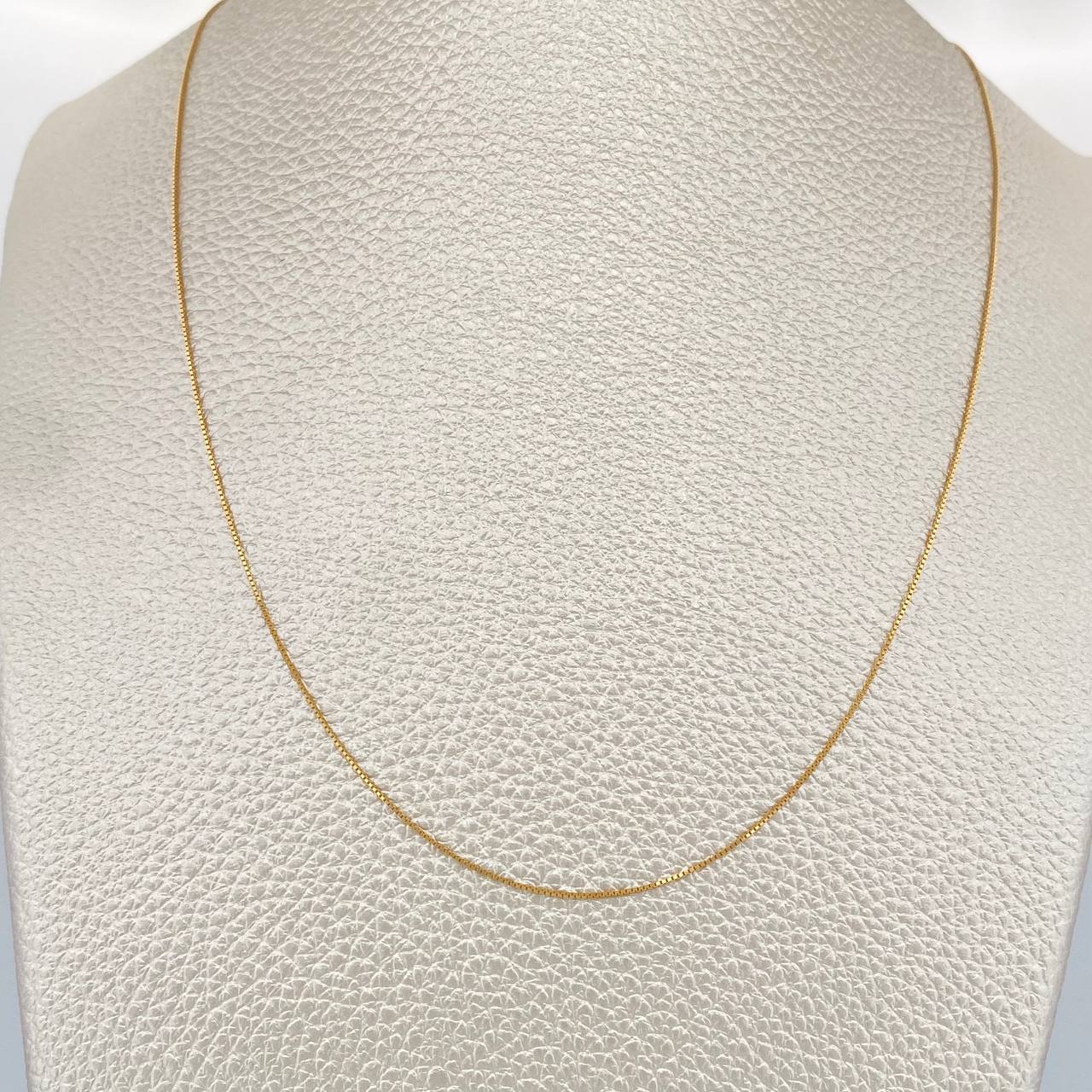 Cadena Veneciana 1gr / 45.2cm / 0.47mm Oro Amarillo +3 18K %