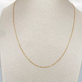 Cadena Veneciana 1gr / 45.2cm / 0.47mm Oro Amarillo +3 18K %