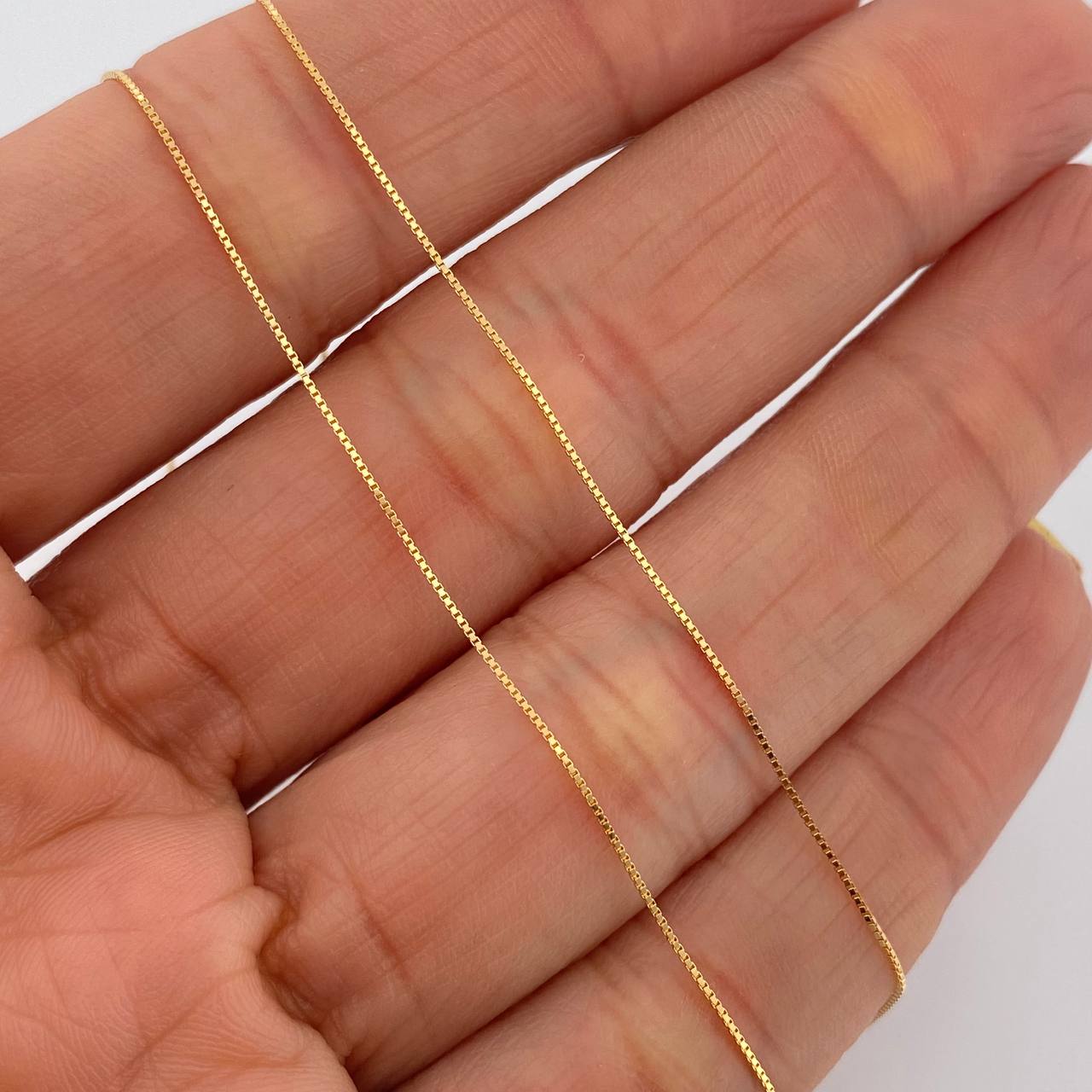Cadena Veneciana 1gr / 45.2cm / 0.47mm Oro Amarillo +3 18K %