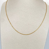 Cadena Veneciana 1.45gr / 45cm / 0.86mm Oro Amarillo +3 18K %
