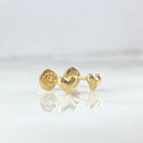 Topos Corazon 0.45gr / 4.3mm Oro Amarillo 18K
