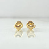 Topos Corazones 0.5gr / 4.5mm Lisos Oro Amarillo 18K ©