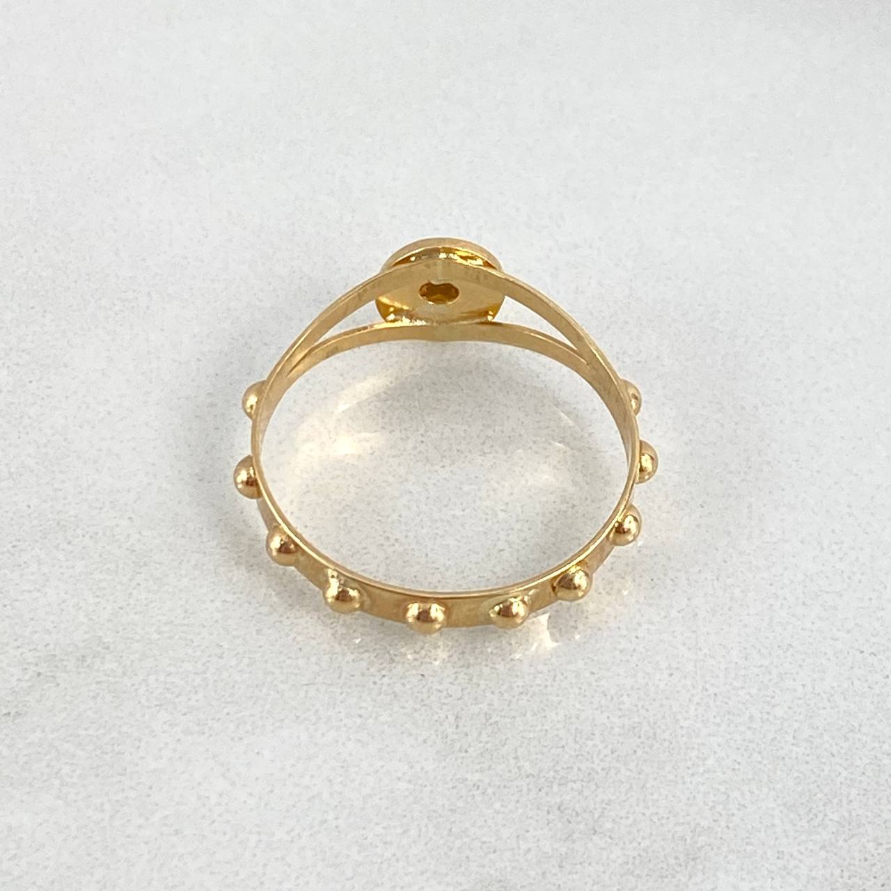 Anillo Virgen de Guadalupe 1.75gr / T8 1/4 / Esferas Oro Amarillo