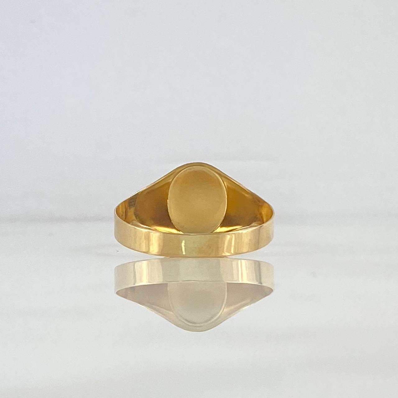 Anillo Sello Virgen de Guadalupe 1.95gr / T10 1/4 / Ovalado Oro Amarillo