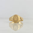 Anillo Sello Virgen de Guadalupe 1.95gr / T10 1/4 / Ovalado Oro Amarillo