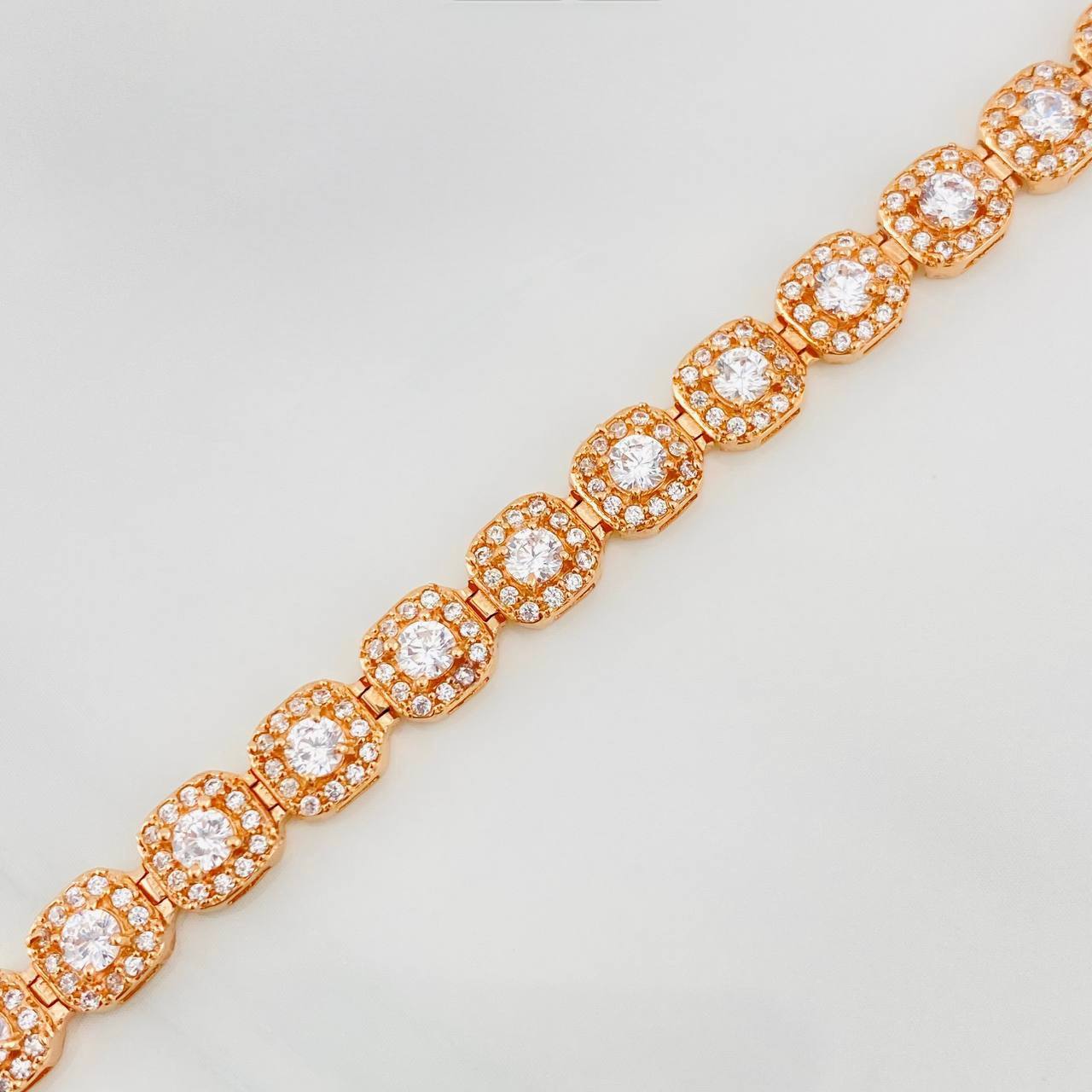 Pulso Tennis 12.65g / 18.05cm / 5.92mm Oro Rosa 18K