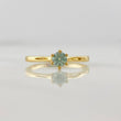 Anillo Solitario Moisanita 0.25 pts 1.7g / T8 1/4 Oro Amarillo 18K