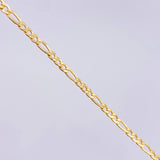 Tobillera Figaro 2.75gr / 25cm / 3.3mm Oro Amarillo +1 18K *