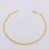 Tobillera Figaro 2.75gr / 25cm / 1.7mm Oro Amarillo +1 18K