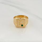 Anillo Sello Cristo 3.1gr / T10 3/4 / Oro Amarillo 18K &