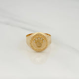 Anillo Sello Corona 3.35gr / T10 1/2 / Oro Amarillo 18K &