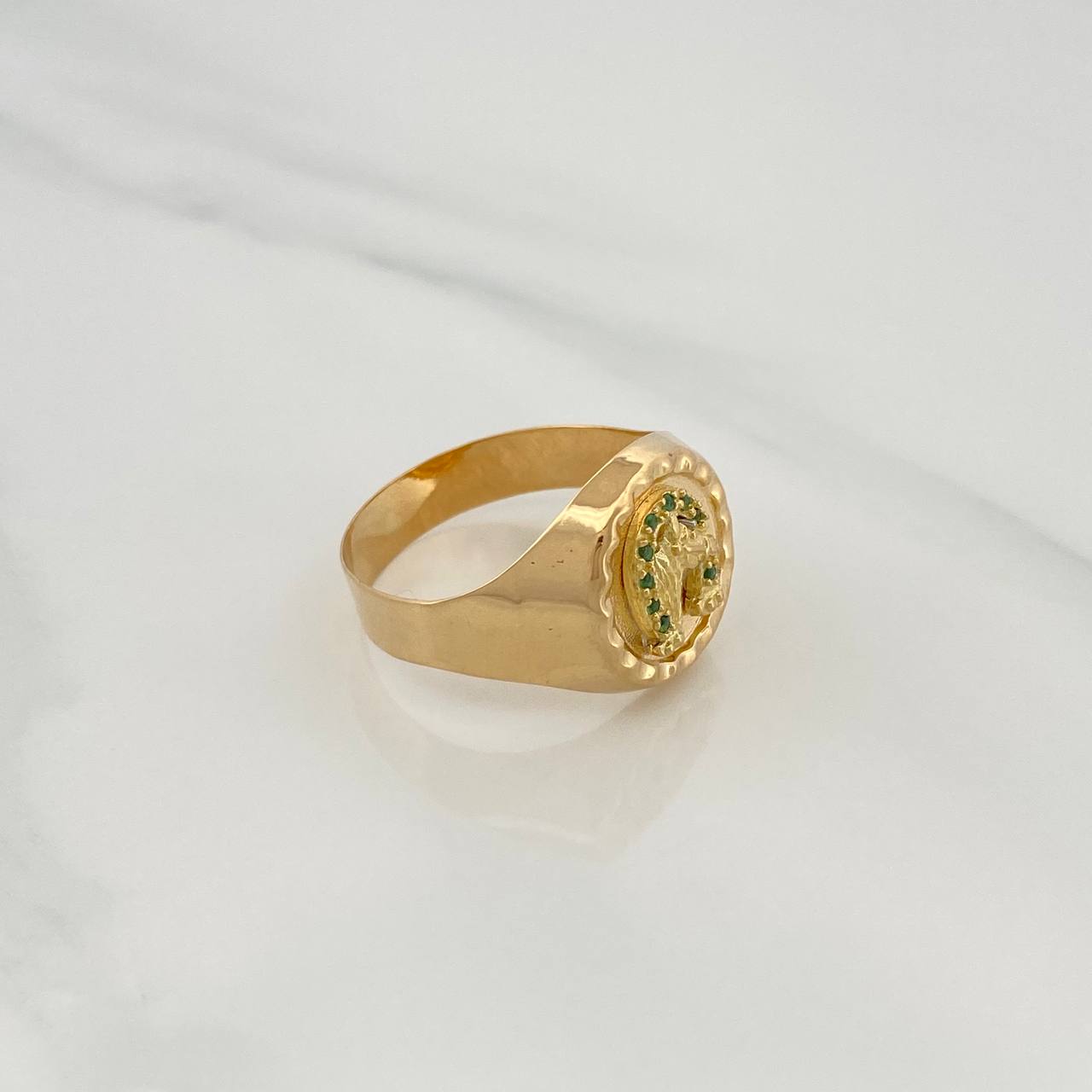 Anillo Herradura Caballo 3.95gr / T11 3/4 / Oro Amarillo 18K