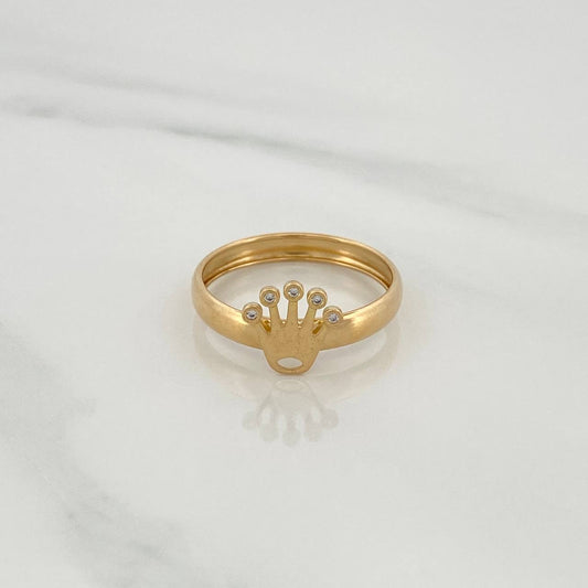Anillo Corona 1.15gr / T8 / Oro Amarillo 18K