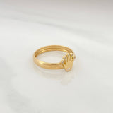 Anillo Corona 1.1gr / T7 1/4 / Oro Amarillo 18K %
