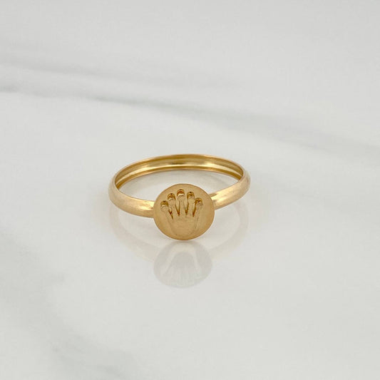 Anillo Corona 1.15gr / T8 1/4 / Oro Amarillo 18K %
