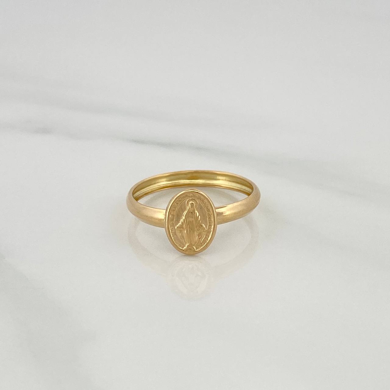 Anillo Virgen Milagrosa 1.1gr / T6 / Oro Amarillo 18K &