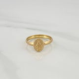 Anillo Virgen Milagrosa 0.9gr / T7 1/4 / Oro Amarillo 18K %