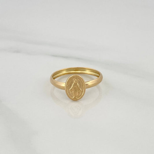 Anillo Virgen Milagrosa 0.9gr / T6 3/4 / Oro Amarillo 18K &