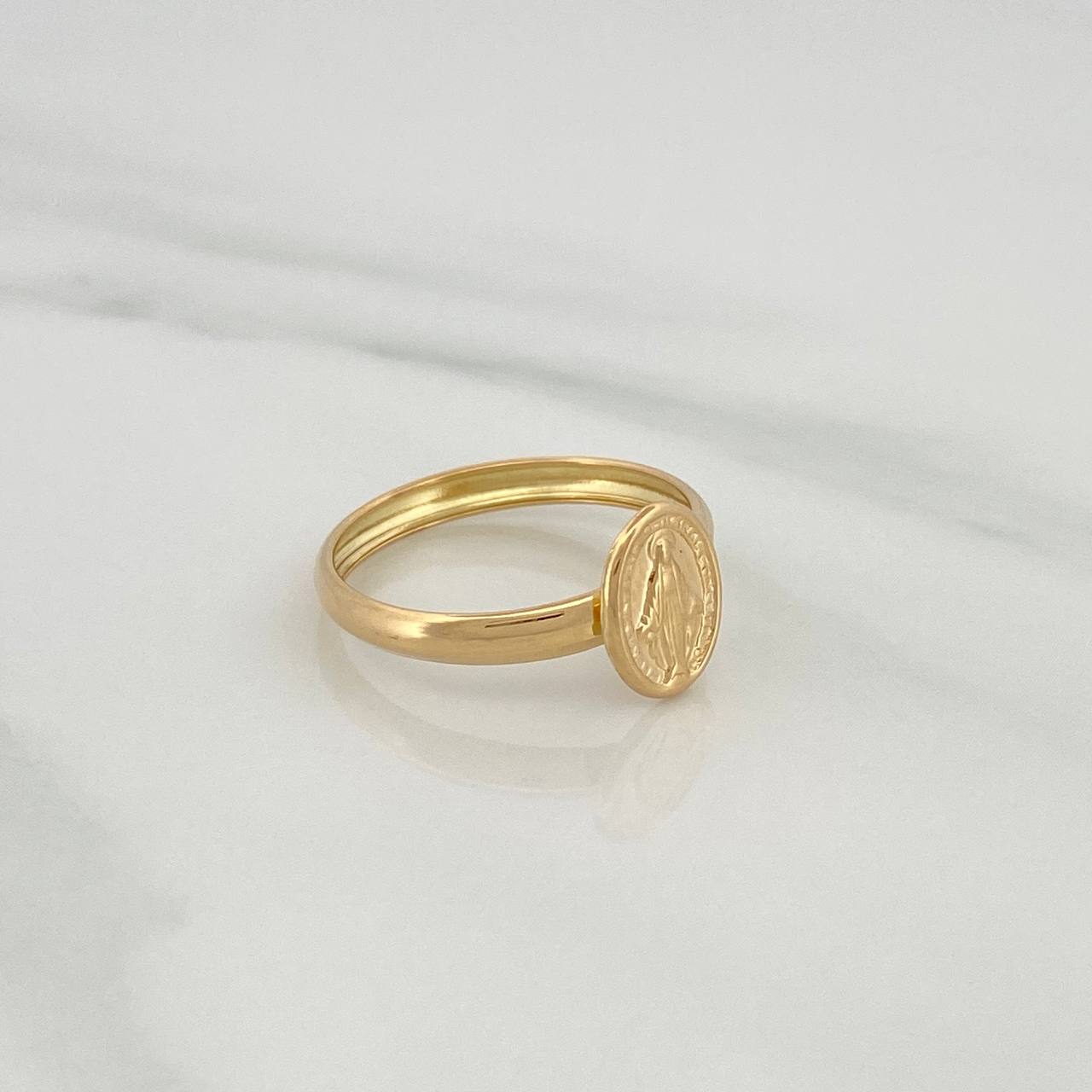Anillo Virgen Milagrosa 0.95gr / T6 1/2 / Oro Amarillo 18K %