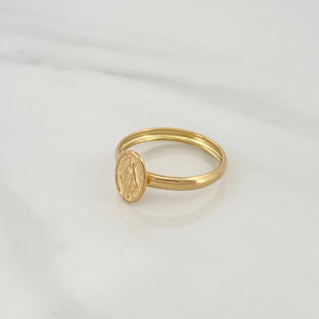 Anillo Virgen Milagrosa 1.05gr / T5 3/4 / Oro Amarillo 18K &