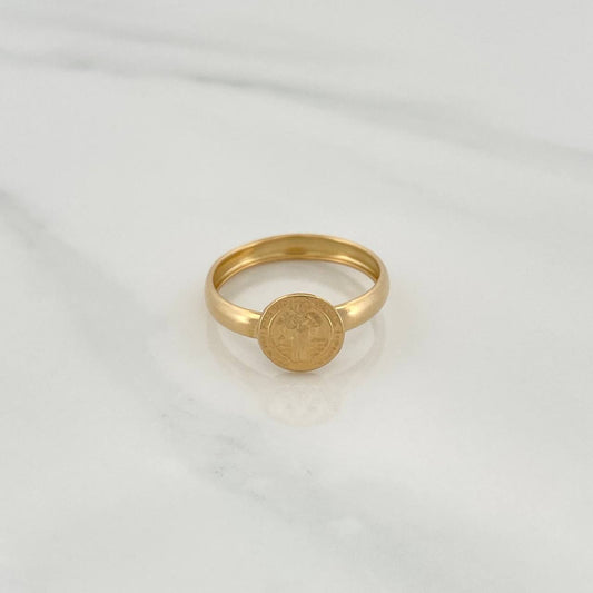 Anillo San Benito 1.1gr / T7 / Oro Amarillo 18K %
