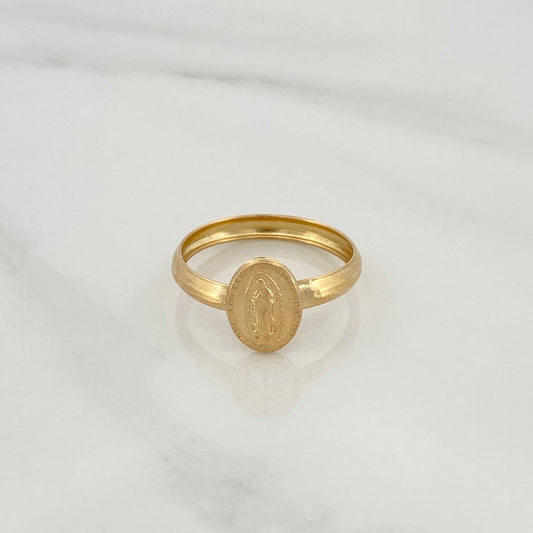 Anillo Virgen de Guadalupe 0.95gr / T7 3/4 / Oro Amarillo 18K &