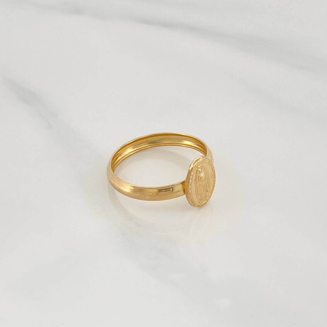 Anillo Virgen de Guadalupe 1gr / T6 1/2 / Oro Amarillo 18K &