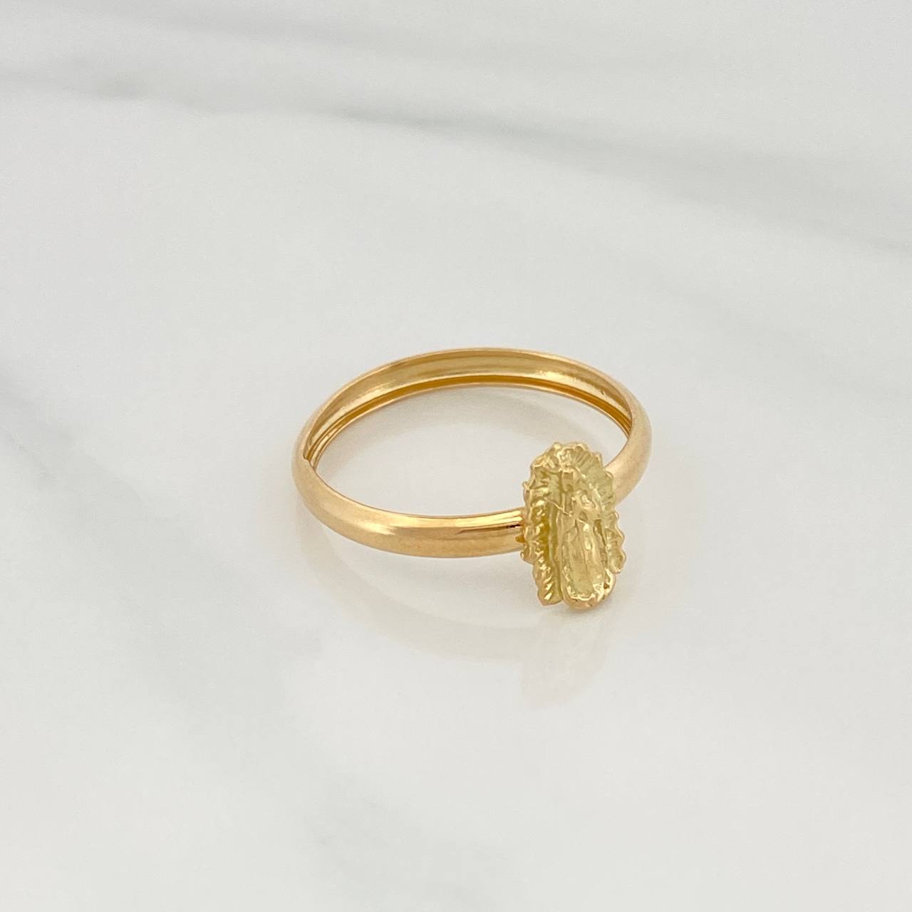 Anillo Virgen de Guadalupe 1.2gr / T5 3/4 / Oro Amarillo 18K %