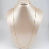 Cadena Marinera 3g / 61cm / 1.3mm Oro Amarillo 18K