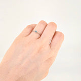 Anillo Carril Burbuja Diamante 10pts 0.9g / T6 1/4 Oro Blanco 18K