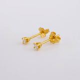 Topos Cuatro Garras Diamantes 12pts 0.7g / 2.7mm Oro Amarillo 18K
