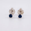 Topos Cuatro Garras Zafiros 12pts 0.7g / 2.7mm Oro Blanco 18K