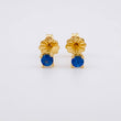 Topos Cuatro Garras Zafiros 28pts 0.8g / 2.9mm Oro Amarillo 18K