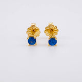 Topos Cuatro Garras Zafiros 28pts 0.8g / 2.9mm Oro Amarillo 18K