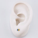 Topos Cuatro Garras Zafiros 28pts 0.8g / 2.9mm Oro Amarillo 18K