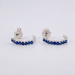Topos Tupidos Pentagonal Zafiros 52pts 2g / 2.7mm Oro Blanco 18K