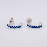 Topos Tupidos Pentagonal Zafiros 52pts 2g / 2.7mm Oro Blanco 18K